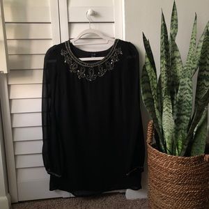 Black Beaded Tunic